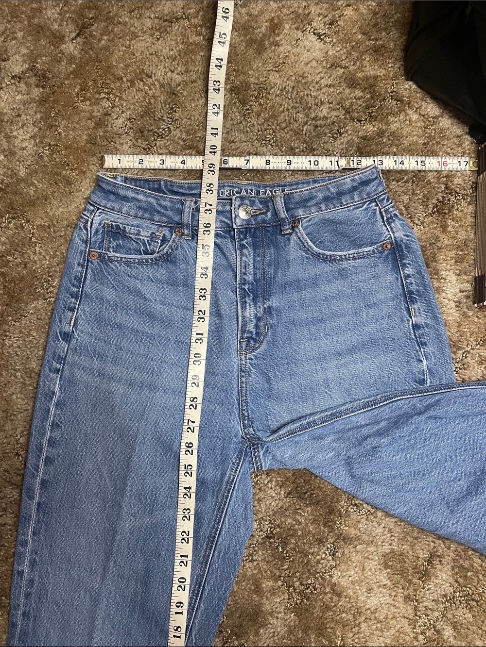 American Eagle Comfort Stretch Waistband Mom Straight Jean Size 4 Regular - Picture 6 of 6